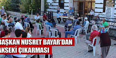 Başkan Nusret Bayar'dan Akseki çıkarması