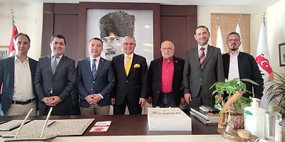 Başkan Topaloğlu AGC Başkanı Taş'ı ziyaret etti