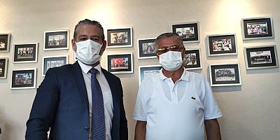 Başkan Topaloğlu, Antalya Havalimanı Müdürü Varol'u ziyaret etti