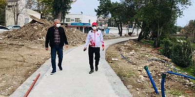 Başkan Topaloğlu Atatürk parkında incelemelerde bulundu