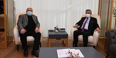 Başkan Topaloğlu, ATSO Başkanı Çetin ile biraraya geldi