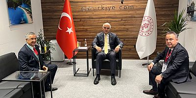 Başkan Topaloğlu, Bakan Ersoy ile Londra Fuarı’nda bir araya geldi