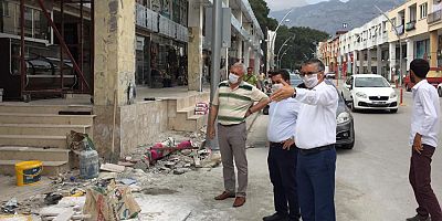 Başkan Topaloğlu ilçedeki çalışmaları denetledi