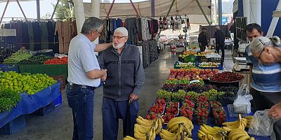 Başkan Topaloğlu, Kuzdere pazarında