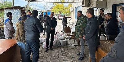 Başkan Topaloğlu’ndan belediye personeline teşekkür ziyareti 