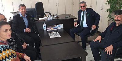 Başkan Topaloğlu'ndan Esnaf Odası Başkanı Ünsal'a ziyaret