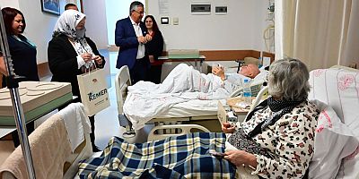 Başkan Topaloğlu’ndan hastanelerdeki hastalara ziyaret