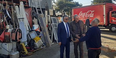 Başkan Topaloğlu’ndan Hurdacılar Sitesi esnafına ziyaret 