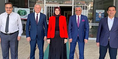 Başkan Topaloğlu'ndan İlçe Milli Eğitim Müdürü Bekar'a hayırlı olsun ziyareti