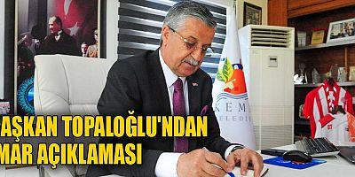 Başkan Topaloğlu'ndan imar açıklaması