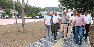 Başkan Topaloğlu park çalışmasını inceledi