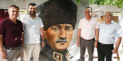 Başkan Topaloğlu resim ve baskı sergisine katıldı