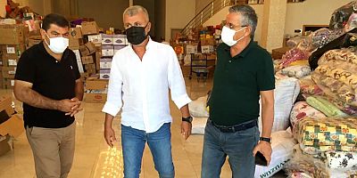 Başkan Topaloğlu yangın bölgesinde...