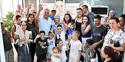 Başkan Uysal’dan sünnet çocuklarına ziyaret