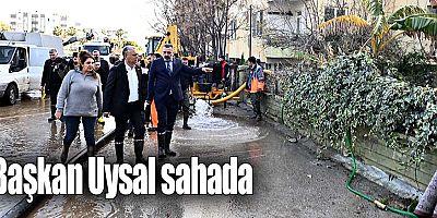 Başkan Uysal sahada