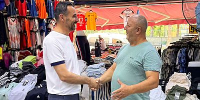 Başkan Vekili Av. Mehmet Çiçek'ten esnaf ziyareti