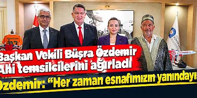 Başkan Vekili Büşra Özdemir Ahi temsilcilerini ağırladı