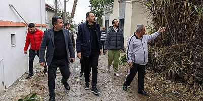 Başkan Vekili Çiçek, hortumdan etkilenen mahalleleri ziyaret etti