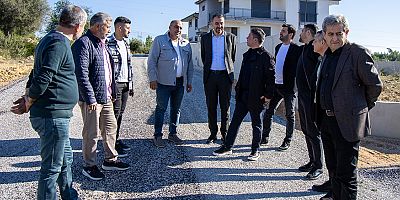 Başkan Vekili Çiçek Sülek Mahallesi'ndeki asfalt çalışmalarını inceledi