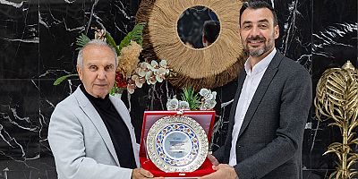 Başkan Vekili Mehmet Çiçek'ten Ağa Hasan Özden'e plaket