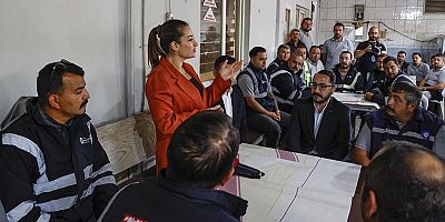 Başkan Vekili Özdemir’den Fen İşleri Dairesi Başkanlığı personeline ziyaret