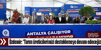 Başkan Vekili Özdemir Growtech Antalya’nın açılışına katıldı