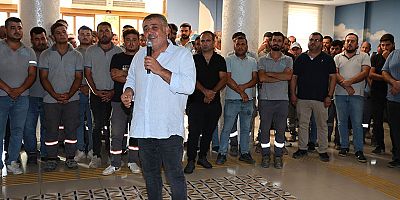 Başkan Yıldırım, belediye personeliyle bir araya gelerek birlik ve beraberlik mesajı verdi