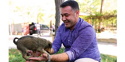 Başkan Yücel 4 Ekim Hayvanları Koruma gününü minik Ekim ile kutladı