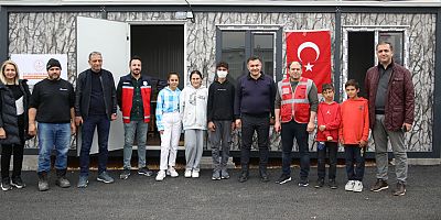 Başkan Yücel deprem bölgesinde