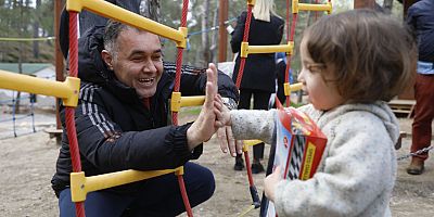 Başkan Yücel Macera Park'ta vatandaşlarla buluştu