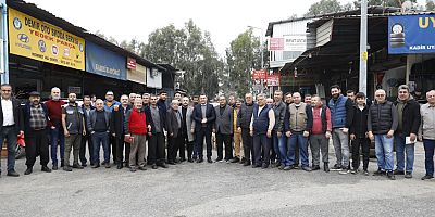 Başkan Yücel sanayi esnafının konuğu oldu