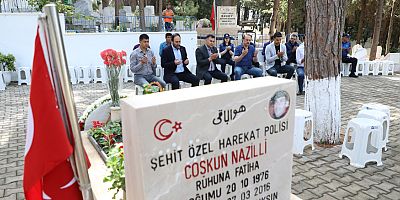 BaşkanYücel'den şehitliğe ve kimsesizler mezarlığına ziyaret