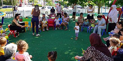 Bebek Parkı minik misafirleriyle cıvıl cıvıl