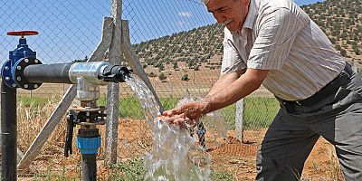 Beğiş Susuzu’nun kurak toprakları ilk kez suya kavuştu