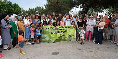 Beldibi halkından karavan kampı tepkisi