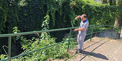 Beldibi’nde korkuluklar onarıldı