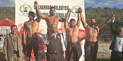 Belediye güreşçisinden kürsü başarısı 