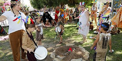 Belediye kreşinde kızılderili ateşi yandı
