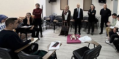 Belediye personeline ilk yardım eğitimi