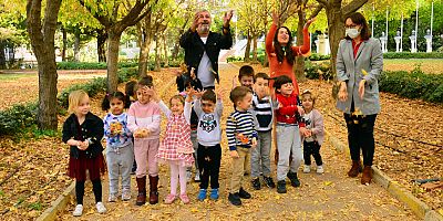 Belediyenin sonbahar yolu ilgi odağı oldu