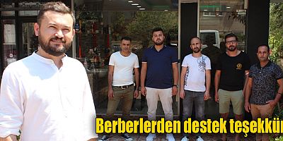 Berberlerden destek teşekkürü