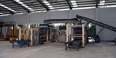 Beton fabrikası üretime geçiyor