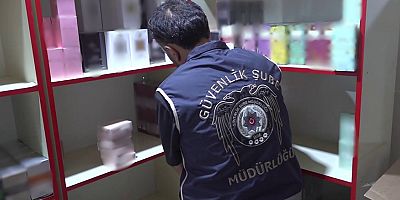 Bir İşyerinde Taklit Marka Ürünlere el konuldu