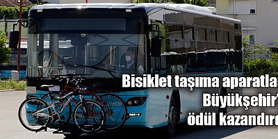 Bisiklet taşıma aparatları Büyükşehir’e ödül kazandırdı