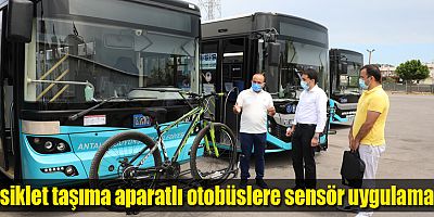 Bisiklet taşıma aparatlı otobüslere sensör uygulaması