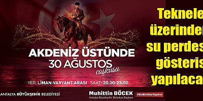 Büyükşehir 30 Ağustos coşkusunu denize taşıdı
