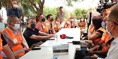 Büyükşehir Afet Koordinasyon Merkezi’nde yoğun çalışma