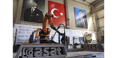 Büyükşehir Belediyesi 3D yazıcı ile beton kent mobilyası üretiyor