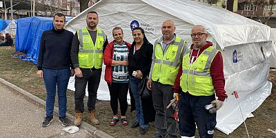 Büyükşehir Belediyesi deprem bölgesinde yaraları sarıyor