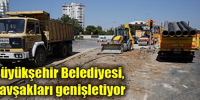 Büyükşehir Belediyesi, kavşakları genişletiyor